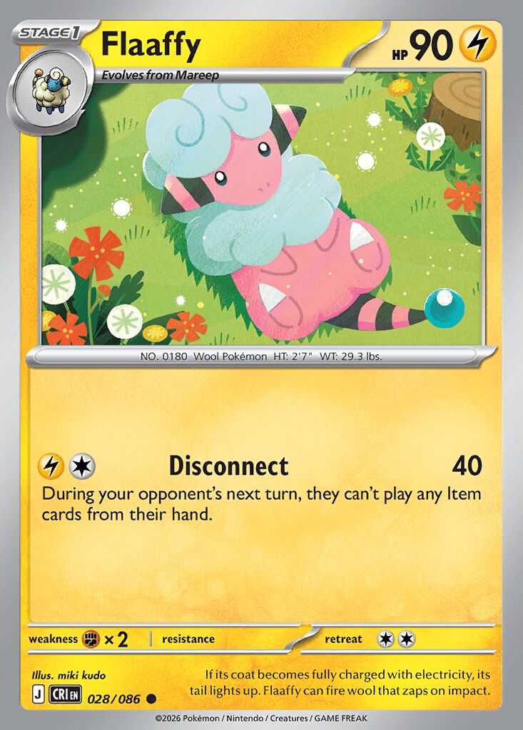 028/086 Flaaffy - Chaos Rising