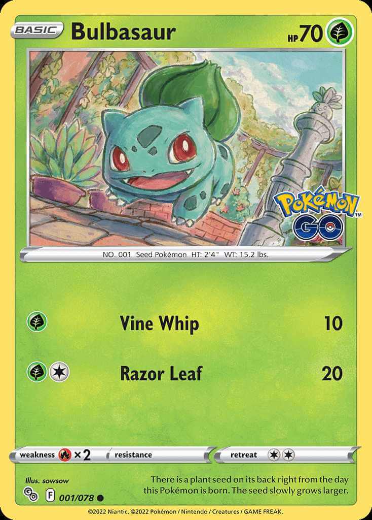 001/078 Bulbasaur - Pokémon GO