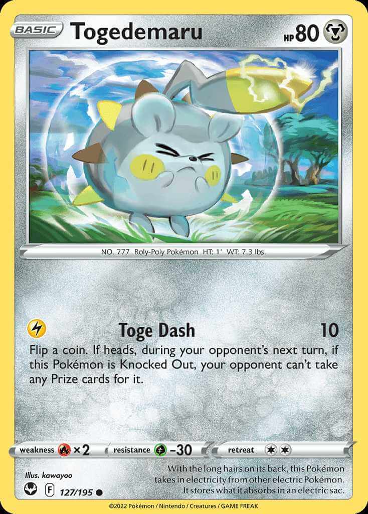 127/195 Togedemaru - Silver Tempest