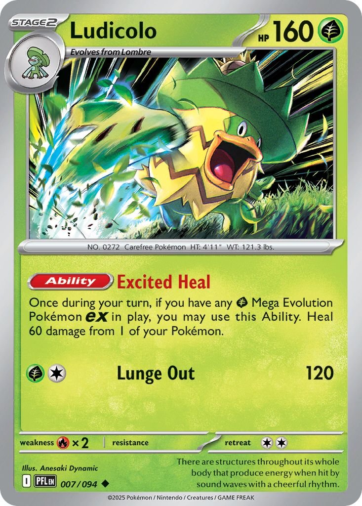 007/094 Ludicolo - Phantasmal Flames