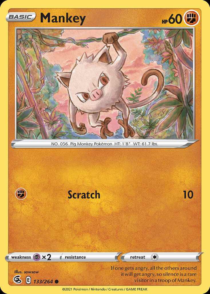 133/264 Mankey - Fusion Strike