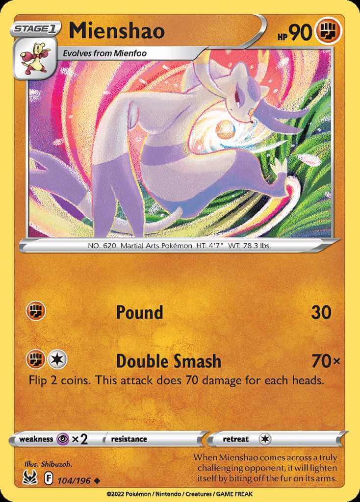 104/196 Mienshao - Lost Origin