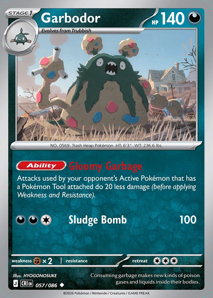 057/086 Garbodor - Chaos Rising