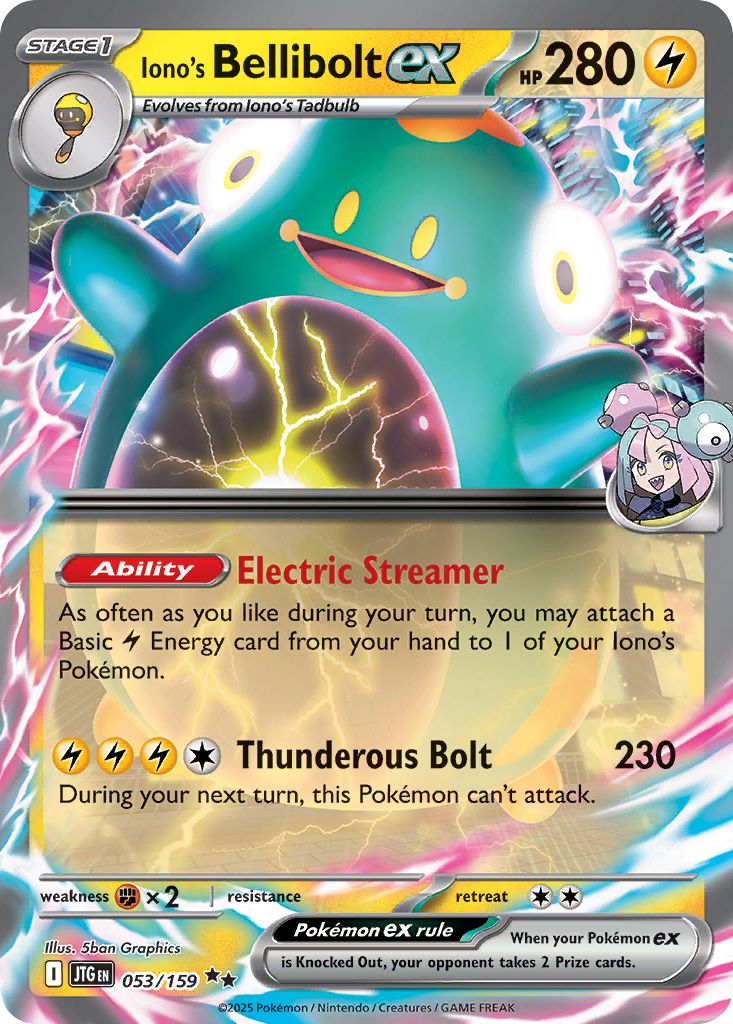 053/159 Iono's Bellibolt ex - Journey Together