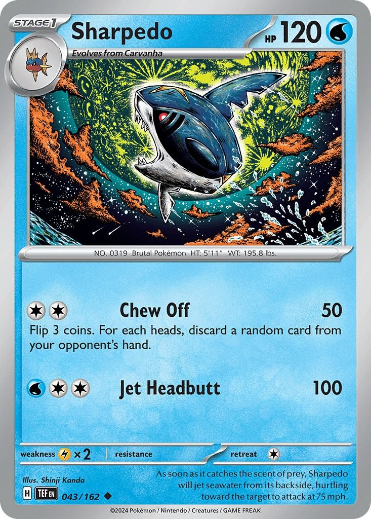 043/162 Sharpedo - Temporal Forces