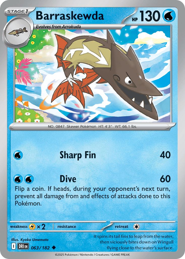 063/182 Barraskewda - Destined Rivals