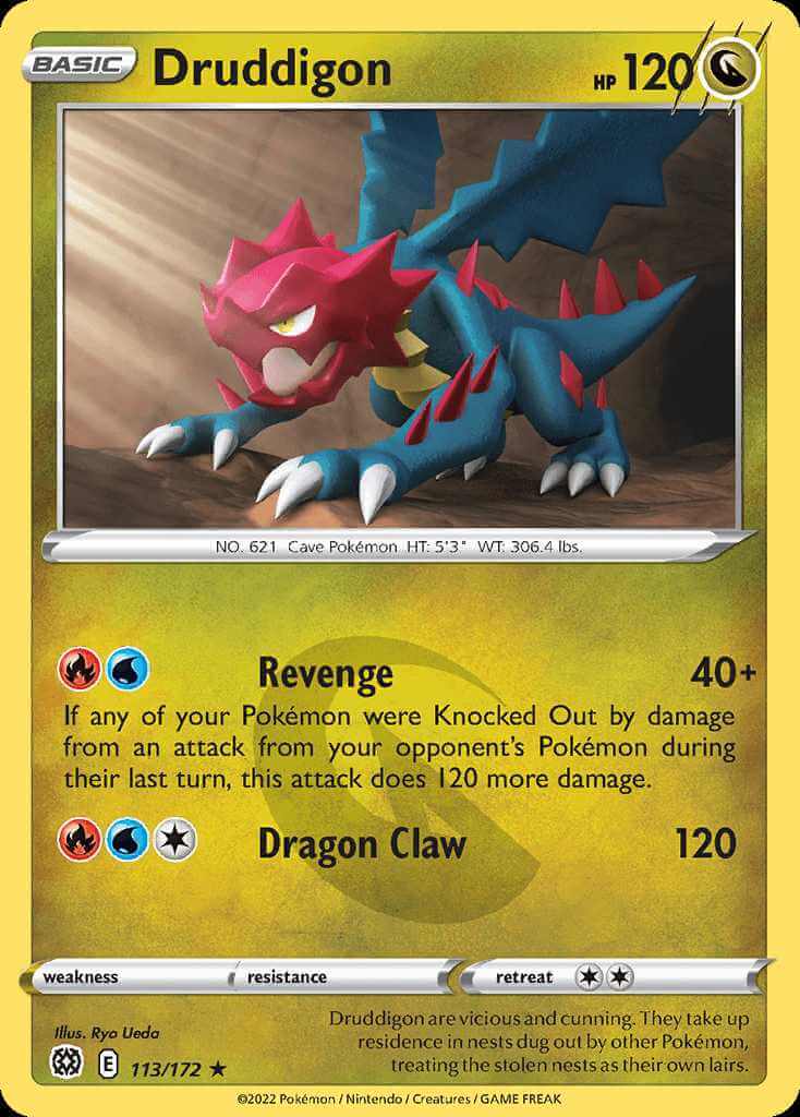 113/172 Druddigon - Brilliant Stars