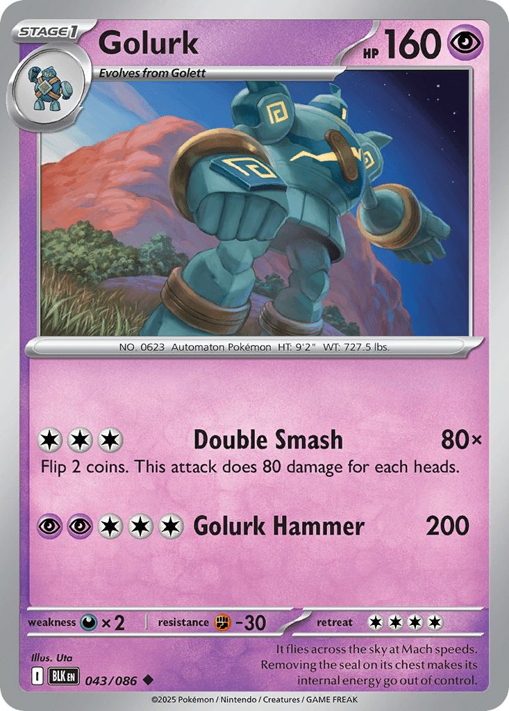 043/086 Golurk - Black Bolt