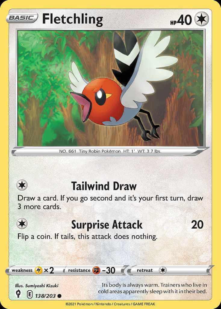 138/203 Fletchling - Evolving Skies