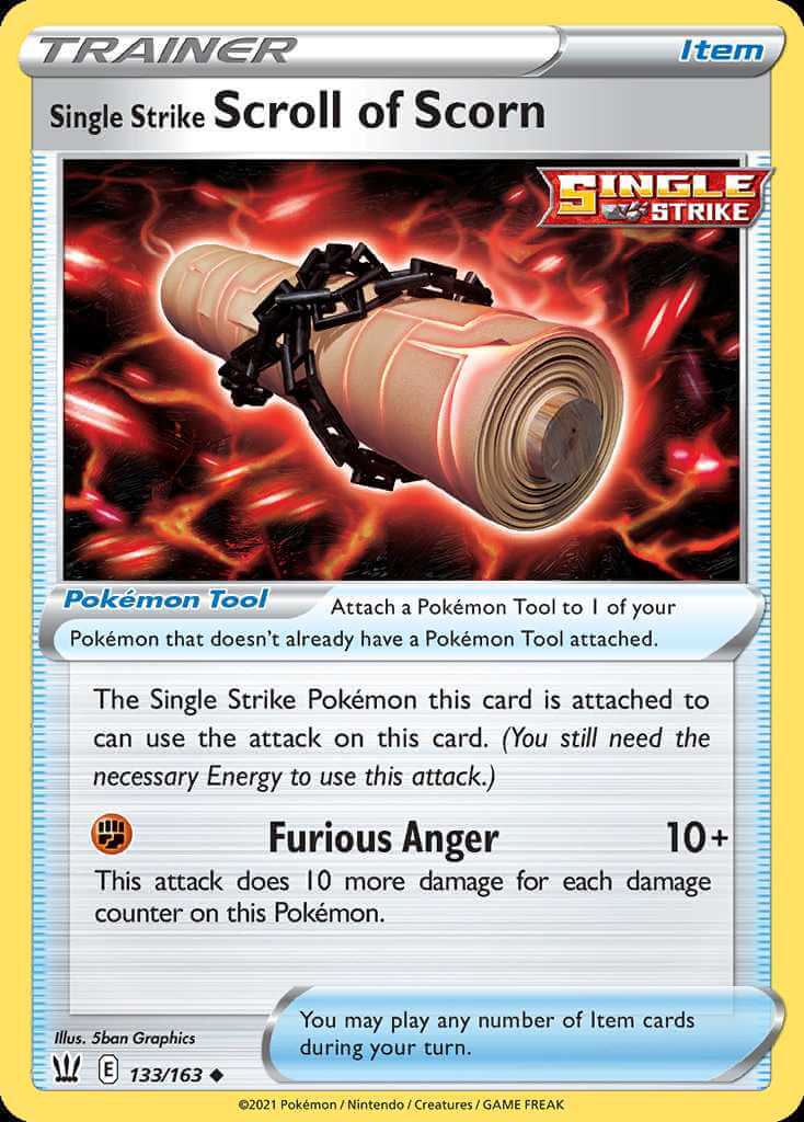 133/163 Single Strike Scroll of Scorn - Battle Styles