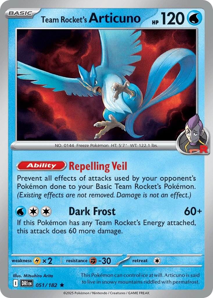 051/182 HOLO Team Rocket's Articuno - Destined Rivals