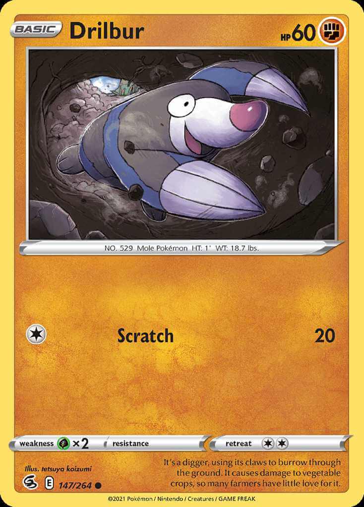 147/264 Drilbur - Fusion Strike