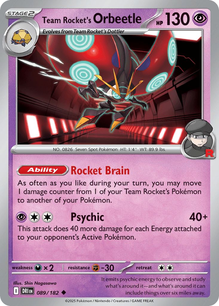 089/182 Team Rocket's Orbeetle - Destined Rivals