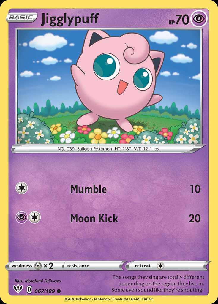 067/189 Jigglypuff - Darkness Ablaze