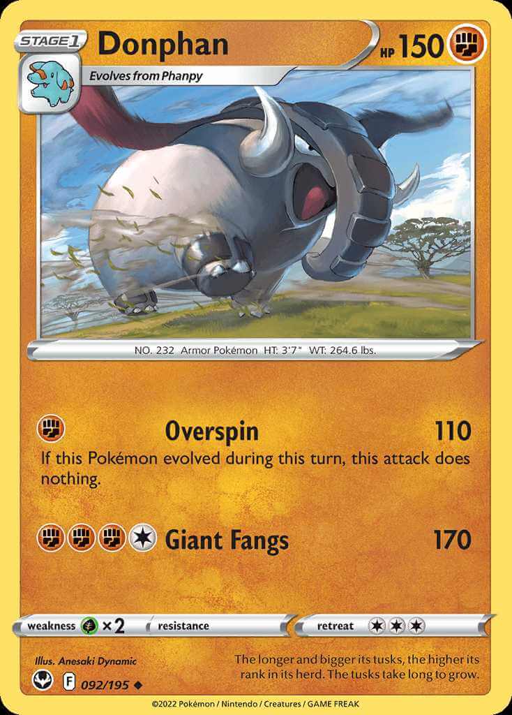 092/195 Donphan - Silver Tempest