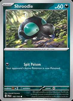 145/193 REVERSE HOLO Shroodle - Paldea Evolved