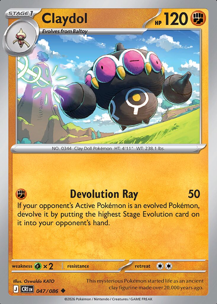 047/086 Claydol - Chaos Rising