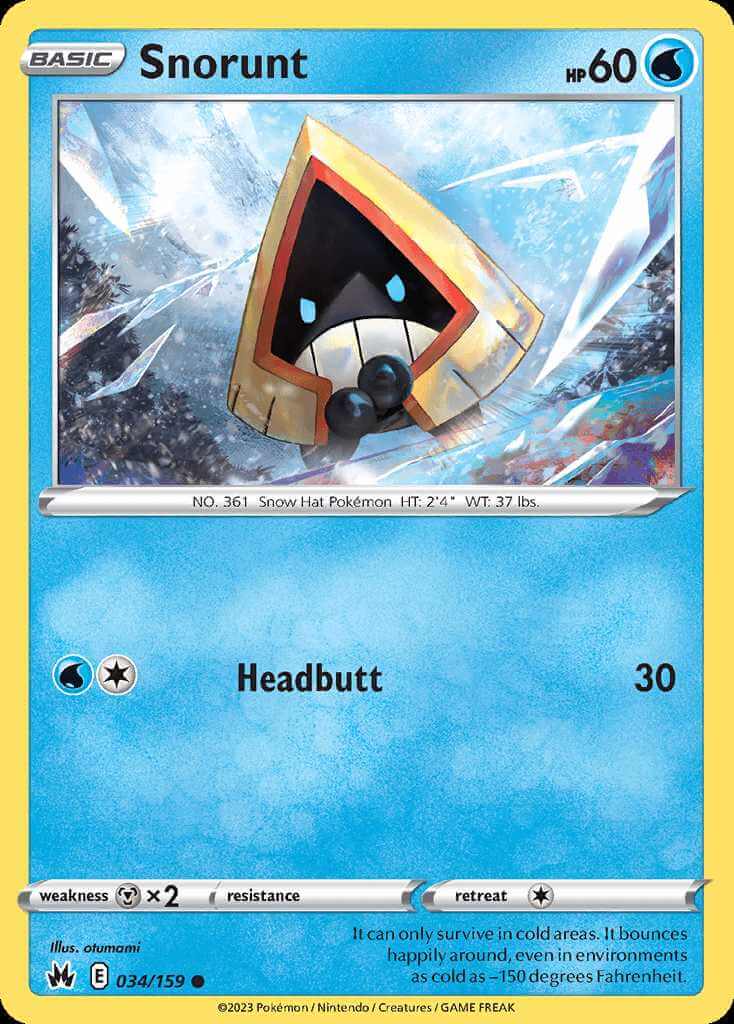 034/159 Snorunt - Crown Zenith