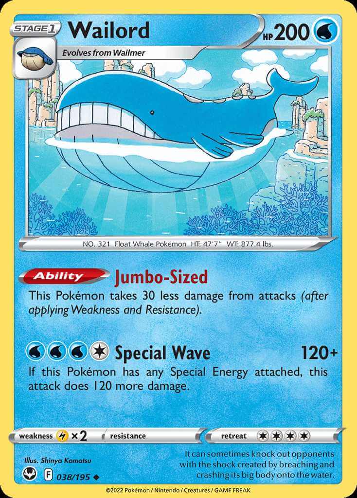 038/195 Wailord - Silver Tempest