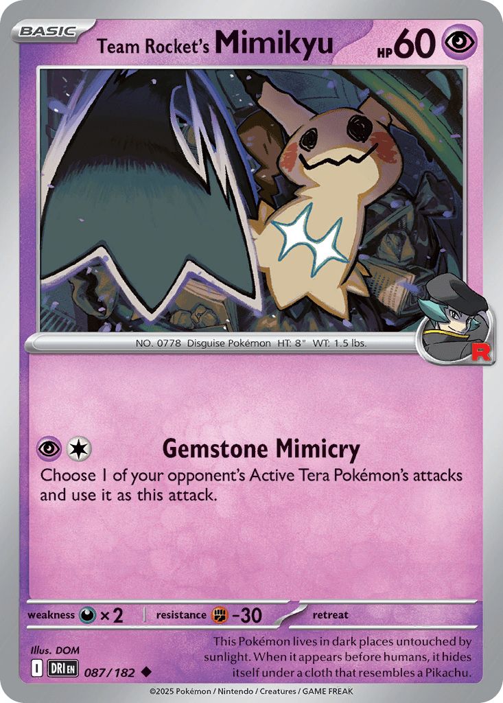 087/182 Team Rocket's Mimikyu - Destined Rivals