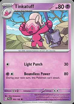 103/193 REVERSE HOLO Tinkatuff - Paldea Evolved