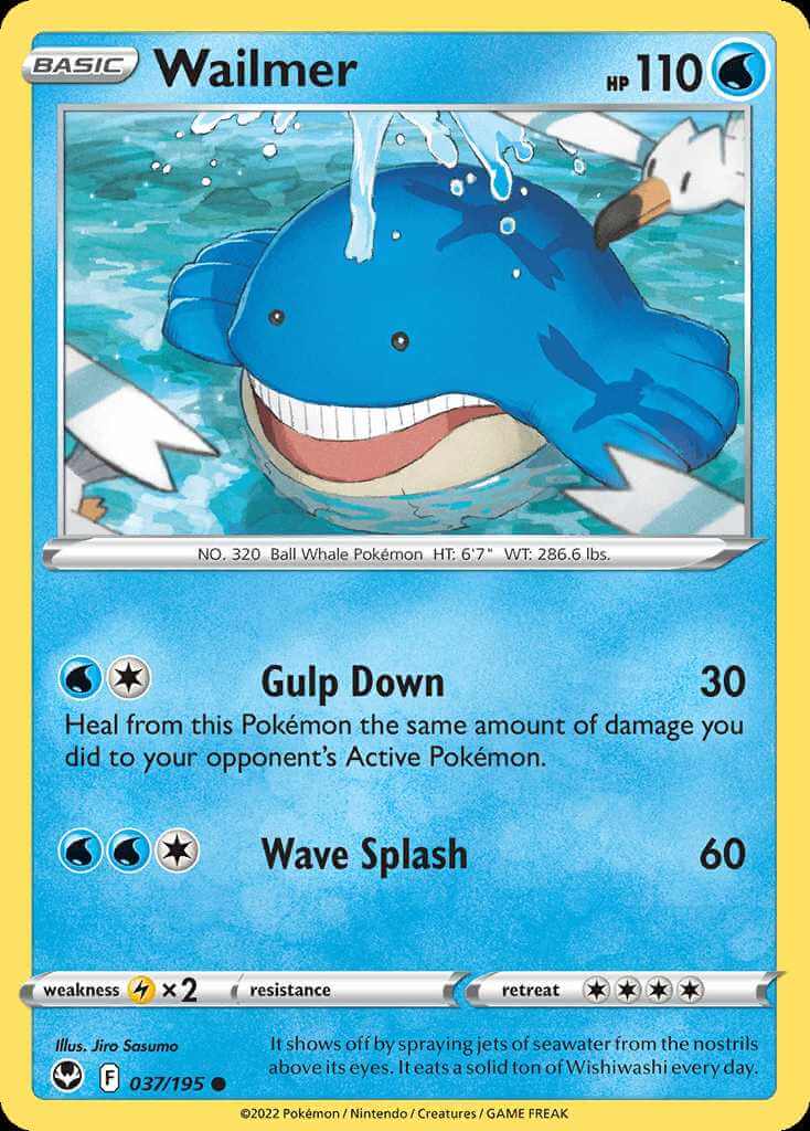 037/195 Wailmer - Silver Tempest