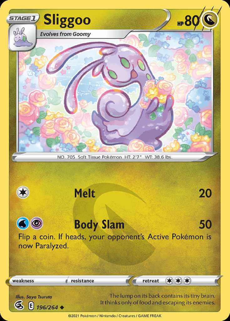 196/264 REVERSE HOLO Sliggoo - Fusion Strike