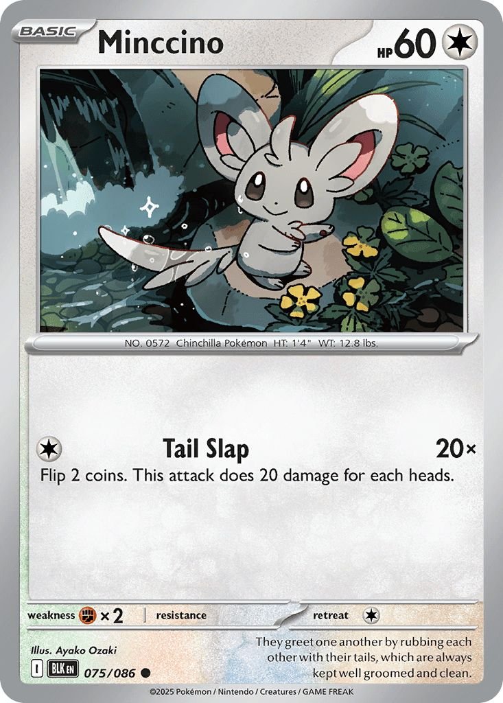 075/086 Minccino - Black Bolt
