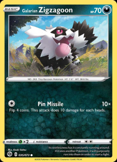 035/073 Galarian Zigzagoon - Champion's Path