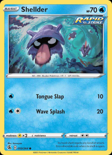 050/264 REVERSE HOLO Shellder - Fusion Strike