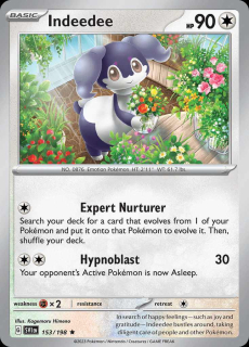 153/198 HOLO Indeedee - Scarlet and Violet