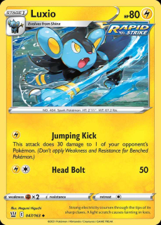 047/163 Luxio - Battle Styles