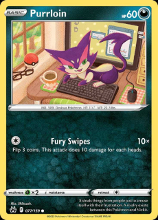 077/159 Purrloin - Crown Zenith