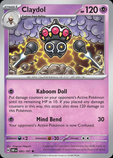 095/197 HOLO Claydol - Obsidian Flames