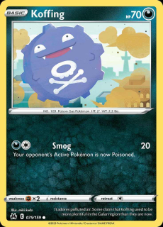 075/159 Koffing - Crown Zenith