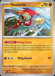 118/198 HOLO Hawlucha - Scarlet and Violet