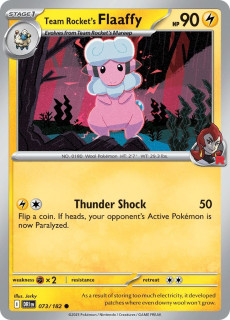 073/182 REVERSE HOLO Team Rocket's Flaaffy - Destined Rivals