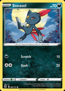 086/172 REVERSE HOLO Sneasel - Brilliant Stars