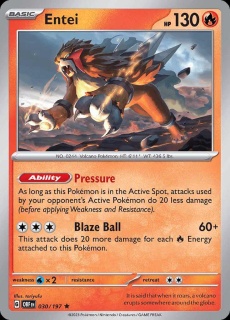 030/197 HOLO Entei - Obsidian Flames
