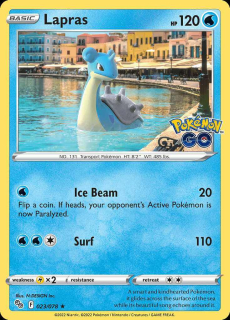 023/078 HOLO Lapras - Pokémon GO