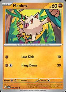 106/193 Mankey - Paldea Evolved