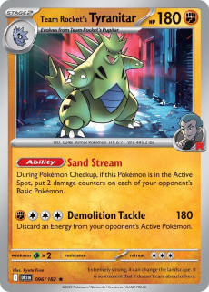 096/182 HOLO Team Rocket's Tyranitar - Destined Rivals