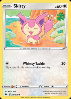 210/264 REVERSE HOLO Skitty - Fusion Strike
