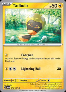 074/197 REVERSE HOLO Tadbulb - Obsidian Flames