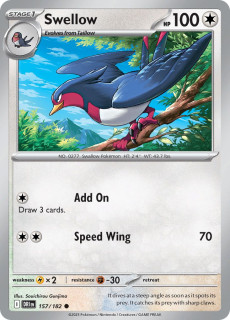 157/182 Swellow - Destined Rivals
