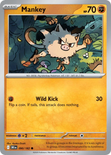 090/182 Mankey - Destined Rivals
