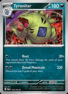 135/193 HOLO Tyranitar - Paldea Evolved
