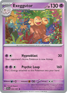 024/091 REVERSE HOLO Exeggutor - Paldean Fates