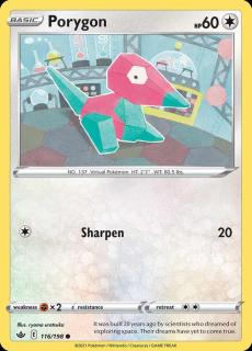 116/198 Porygon - Chilling Reign