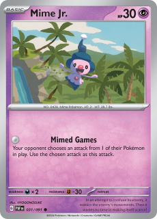 031/091 Mime Jr. - Paldean Fates